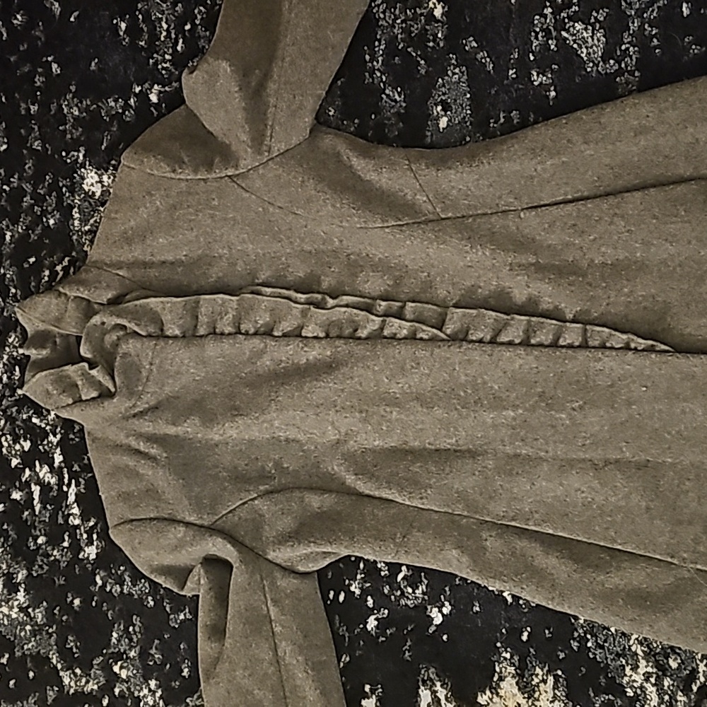 Dkny Ruffle Wool Blend Snap Button Down Donna Kar… - image 3